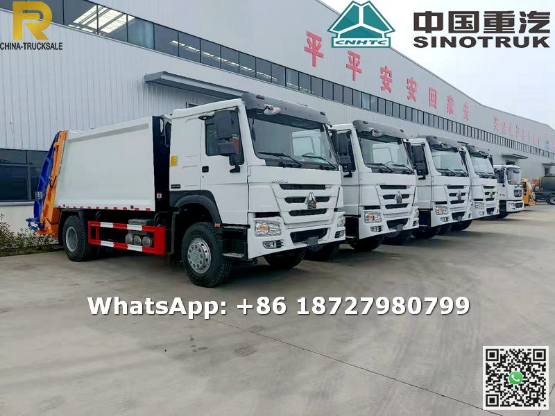 【Aug,2021】To Nigeria - 4 sets SINOTRUK HOWO 12 tons refuse compactor truck 【Aug,2021】To Nigeria - 4 sets SINOTRUK HOWO 12 tons refuse compactor truck